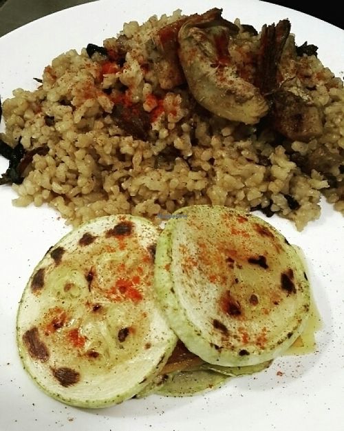 Mushroom risotto at La Ola Verde in Lanzarote