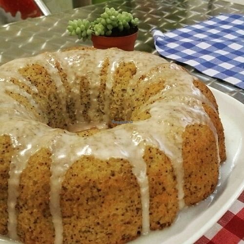 Lemon & poppy seeds cake at La Ola Verde in Lanzarote