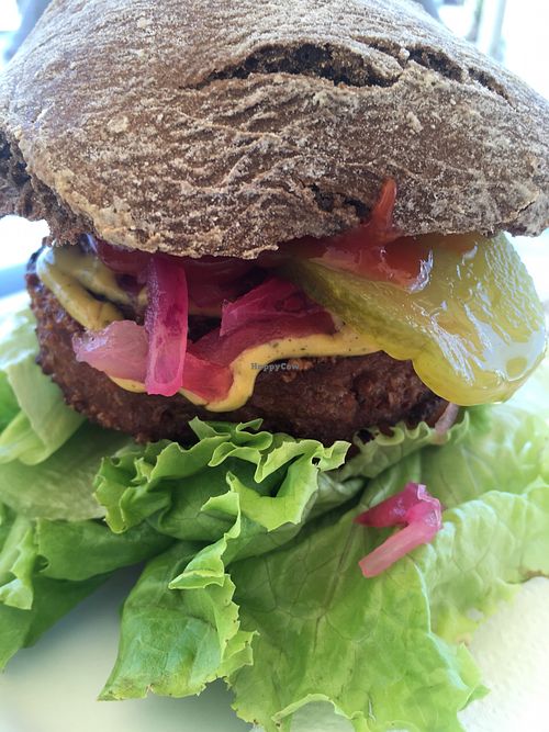 Beyond Meat burger  at La Ola Verde in Lanzarote