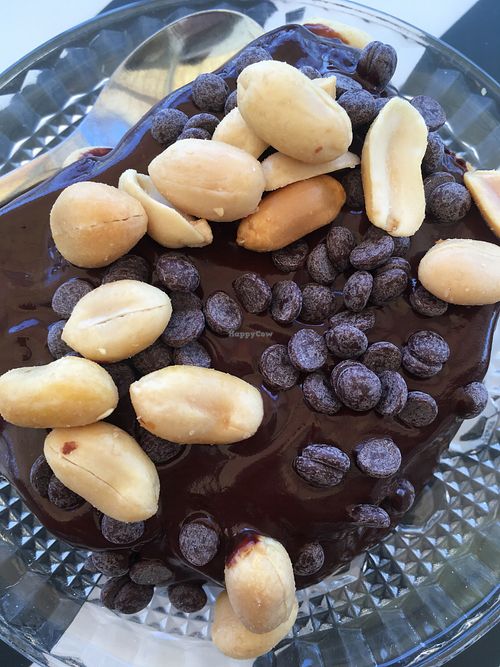 Chocolate and peanut cake  at La Ola Verde in Lanzarote