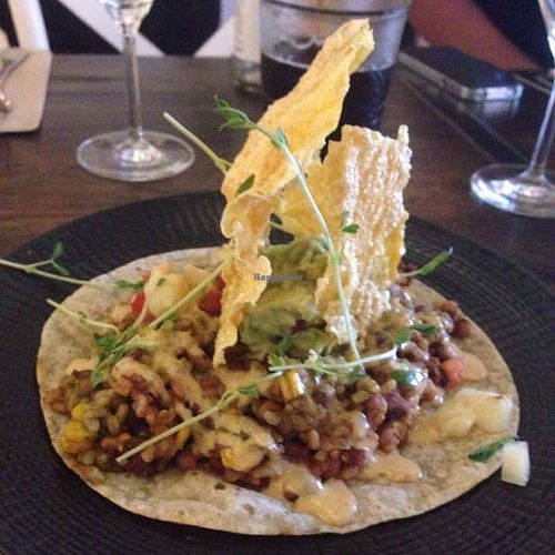 Open burrito at The Beet in Byron Bay