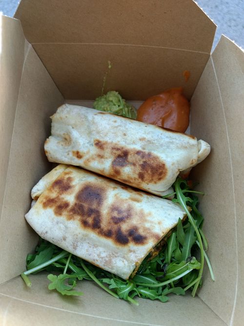 Burrito froma brekkie at Exchange Coffee Shop & Kitchen in Bristol