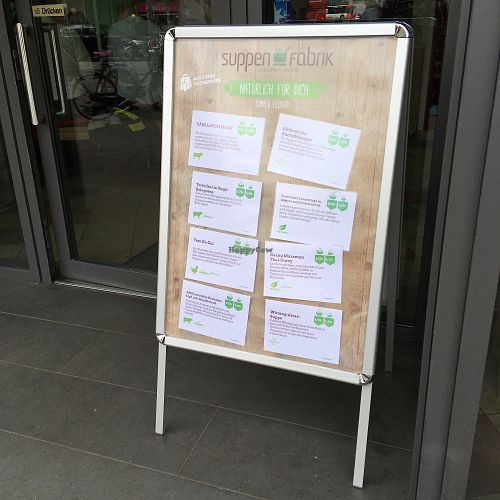 Daily specials at Suppen Fabrik in Muenster