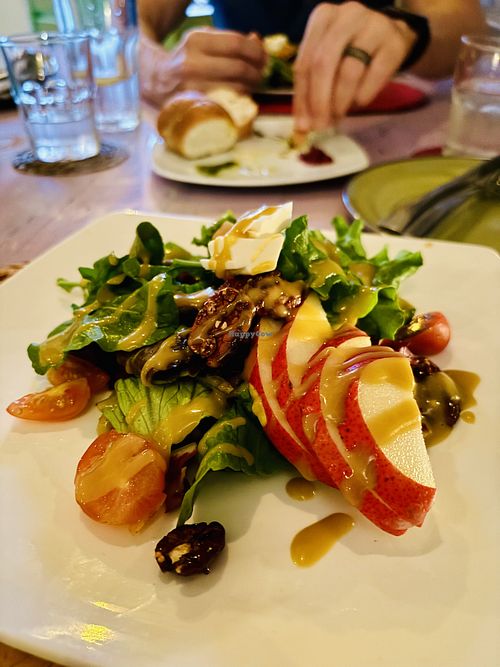 Pear salad   at Veggitalia in Puerto Vallarta