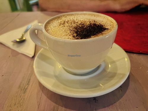 Cappuccino   at Veggitalia in Puerto Vallarta