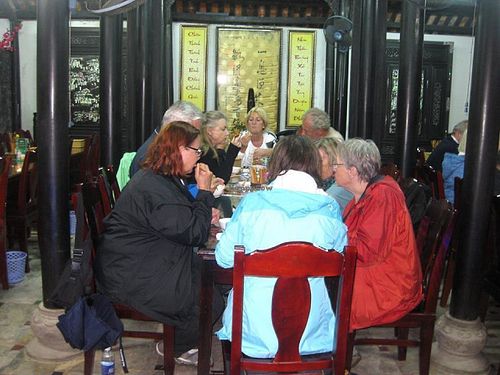LIKE THE EUROPEAN TOURIST at Ngu Ha Garden Vegetarian Restaurant in Hue