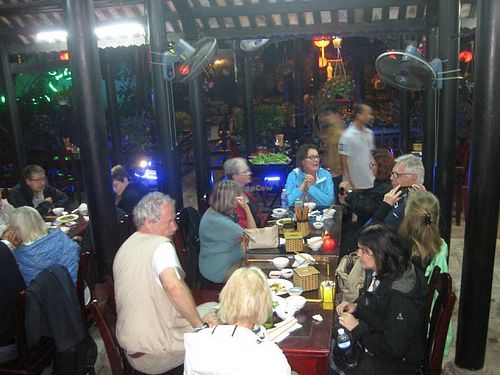 LIKE THE EUROPEAN TOURIST at Ngu Ha Garden Vegetarian Restaurant in Hue