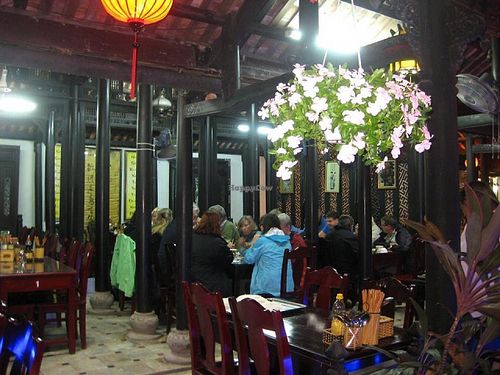 LIKE THE EUROPEAN TOURIST at Ngu Ha Garden Vegetarian Restaurant in Hue