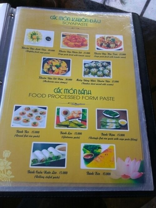 Menu 6 at Ngu Ha Garden Vegetarian Restaurant in Hue