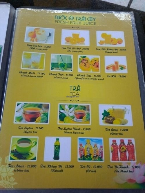 Menu 9 at Ngu Ha Garden Vegetarian Restaurant in Hue