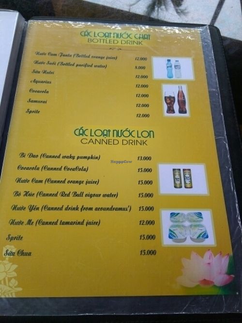 Menu 10 at Ngu Ha Garden Vegetarian Restaurant in Hue