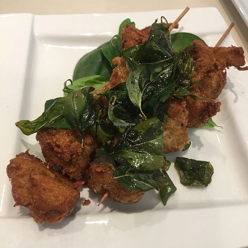 salt & pepper chicken -mmmmm! at VeGreen in Duluth