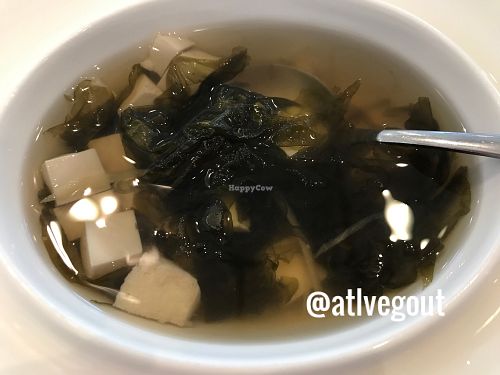 Tofu seaweed soup at VeGreen in Duluth
