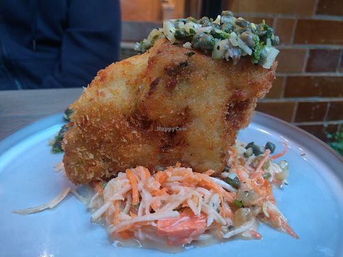 Cauliflower schnitzel at Plants by Deliciously Ella in London