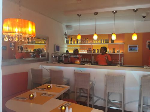 great place with all organic food at GiGi's in Simpson Bay