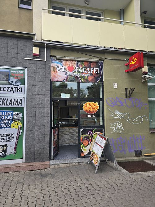 Outside at Falafelove - Senatorska in Warsaw