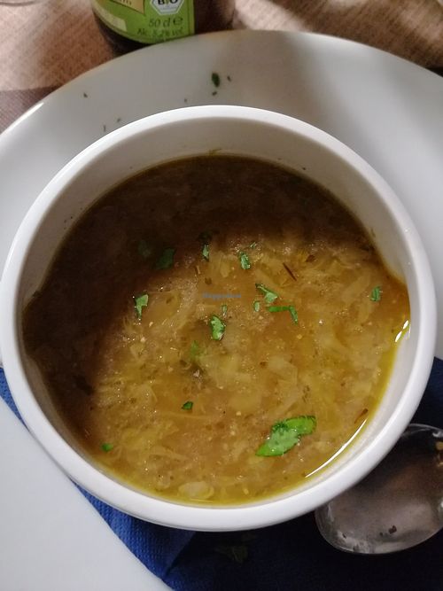 Shitake Soup at La Tecia Vegana in Venice