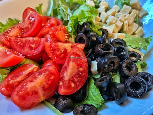 “Greek” salad    at La Tecia Vegana in Venice