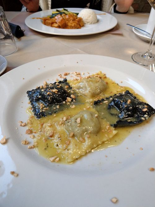 Ravioli at La Tecia Vegana in Venice