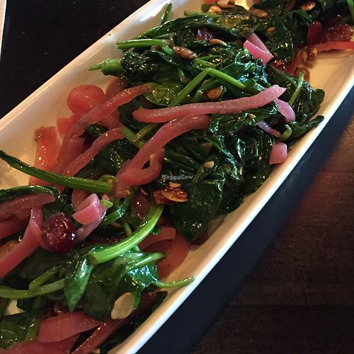 pumpkin seed spinach (without cheese) at Paladar Latin Kitchen in Annapolis