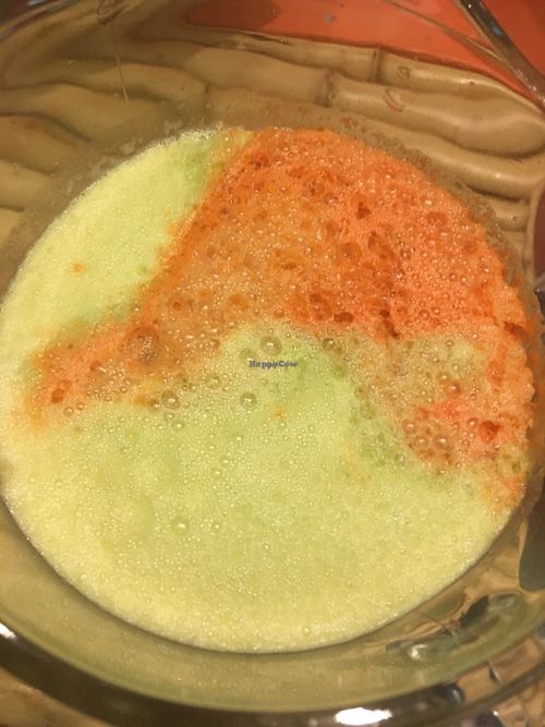 Carrot apple juice  at SUKA in San Juan