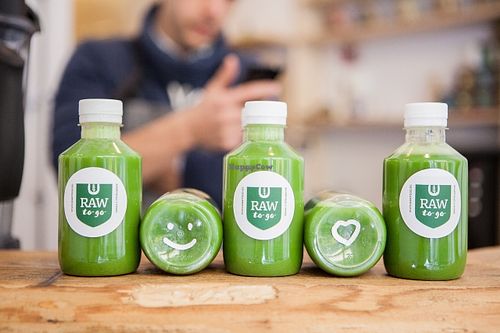 Fresh juices  at Raw To Go in Sofia