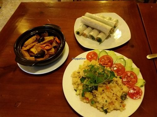 Some enticing dishes available. at Ahimsa in Hanoi