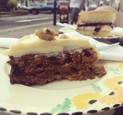 Carrot cake July 2021 at McNab's in Barnard Castle