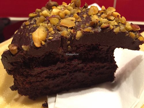 vegan chocolate cake  at McNab's in Barnard Castle