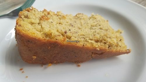 Maracuja Chia cake at Mestizo Vegano in Bogota