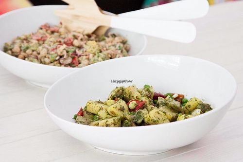 Salads at Osana Wholefood Restaurant in Cairo