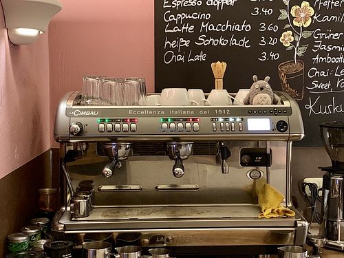  coffee machine at deVinos in Jena