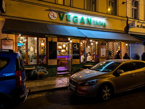 Outside of QB Vegan at QB Vegan in Berlin