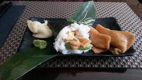 Inari nigiri, inari, avocado and sweet potato sushi at Nippon Kitchen in Glasgow