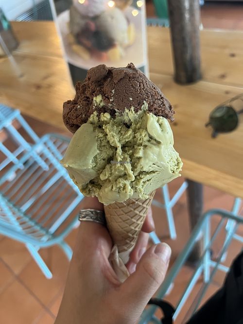 Pistachio & Chocolate Brownie   at Puro & Bio in Rimini