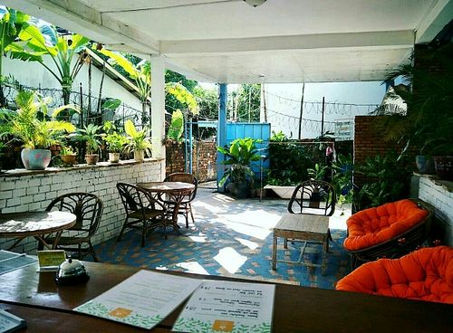 peacefoodcafé! a perfect place to chill and relax while we serve you some healthy delicious vegan food! :)  at Peace Food Cafe in Sihanoukville