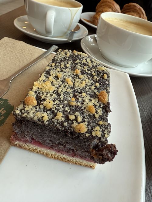 poppy seed cake vegan  at denn's Biomarkt in Chemnitz