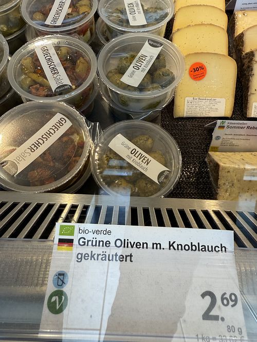 olives  at denn's Biomarkt in Chemnitz
