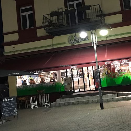 outside at Picknick Vegan in Frankfurt