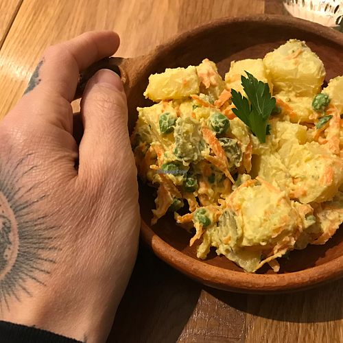 potato salad at Picknick Vegan in Frankfurt