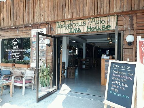 Outside at INA House in Chiang Mai