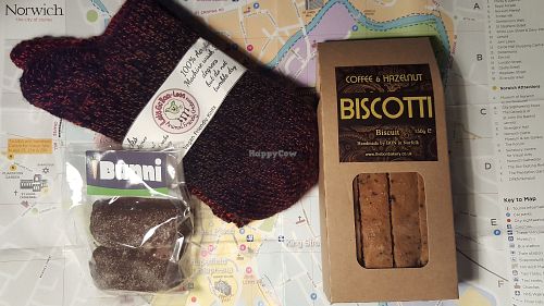 Vegan goodies at Little Shop of Vegans in Norwich