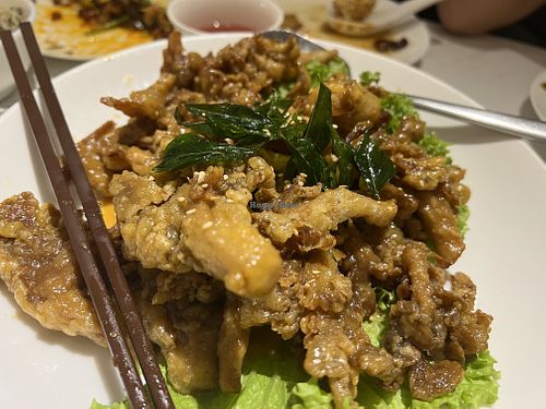 Buttered frog legs  at Green on Earth 绿之天地 in West Singapore