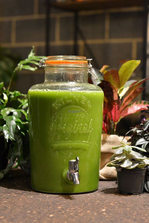 Green juice on tap at MOTHER - Juice Works in East London