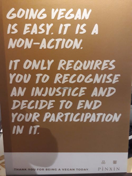 Sign at Pinxin Vegan Cuisine - 品馨蔬食 in Penang