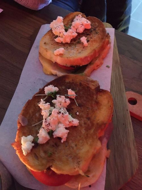 Tapas style Vegan & Vegetarian Grilled Cheese Sandwiches with imaginative recipes and twists! at 90 Degree Melt in East London