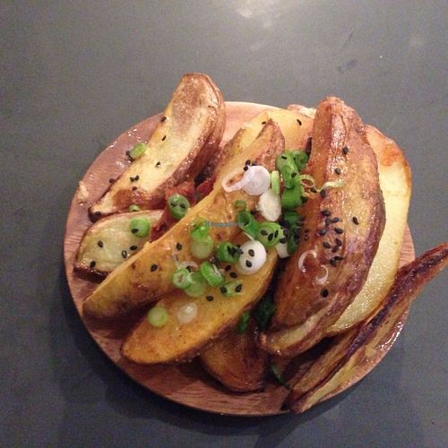 Vegan Potato Wedges with home made dips! at 90 Degree Melt in East London