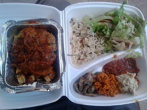 Vegan Iskender at Fez Food in Newcastle Upon Tyne