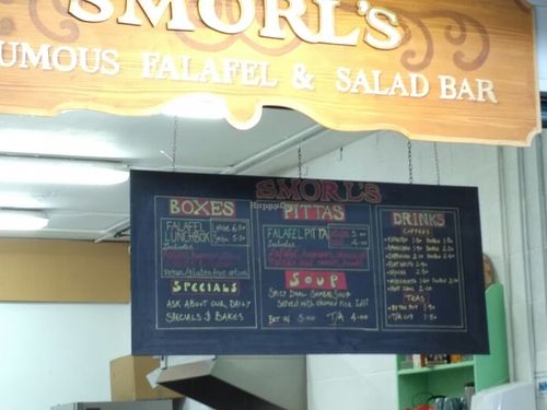 blackboard  at Smorl's in Brighton