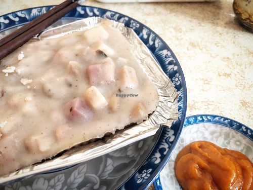 Vegan taro cake  at Good Nuts in New Territories